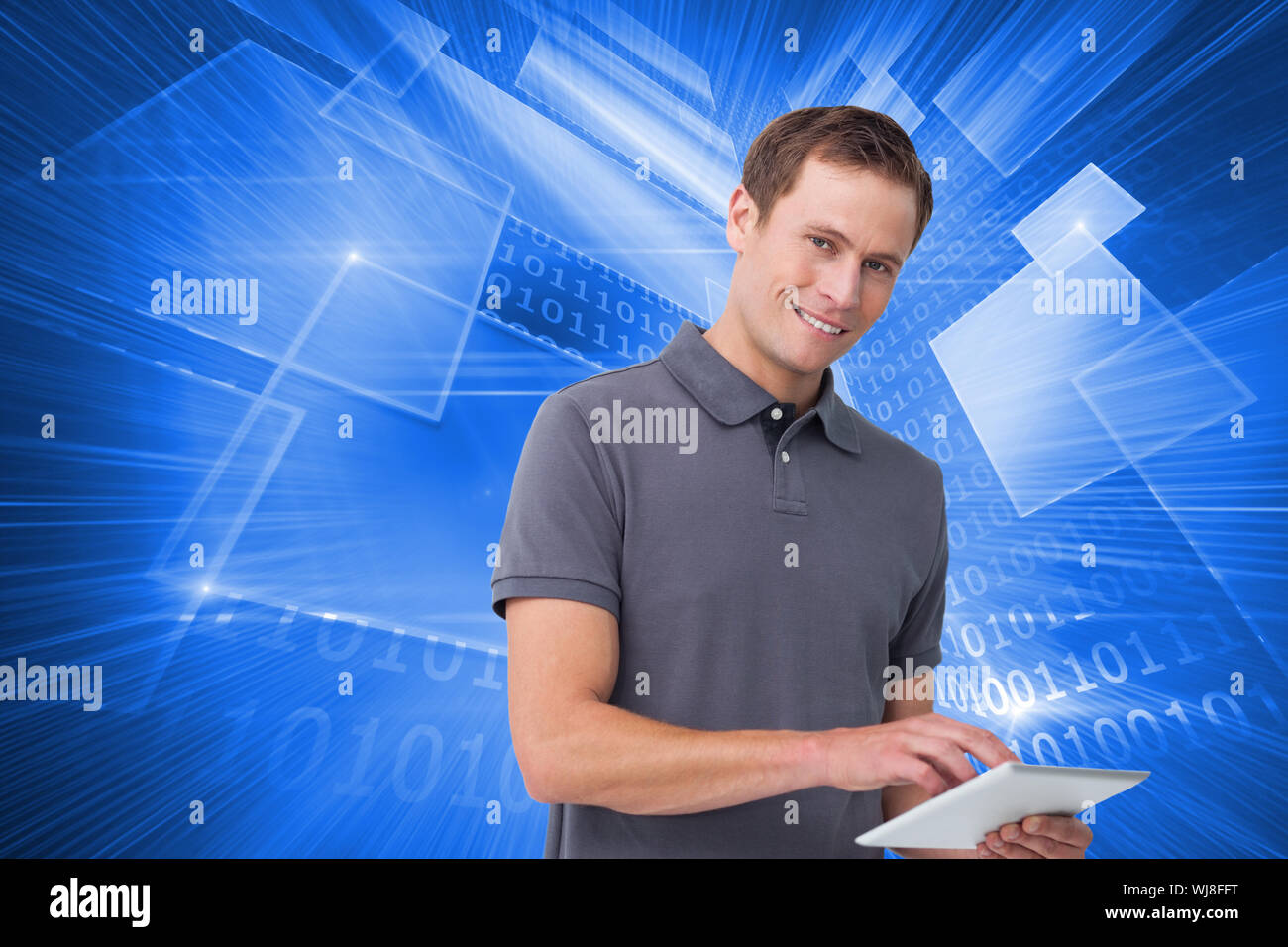 Men. Computer Vled Blue light screen reader computer hi-res stock photography and images ...