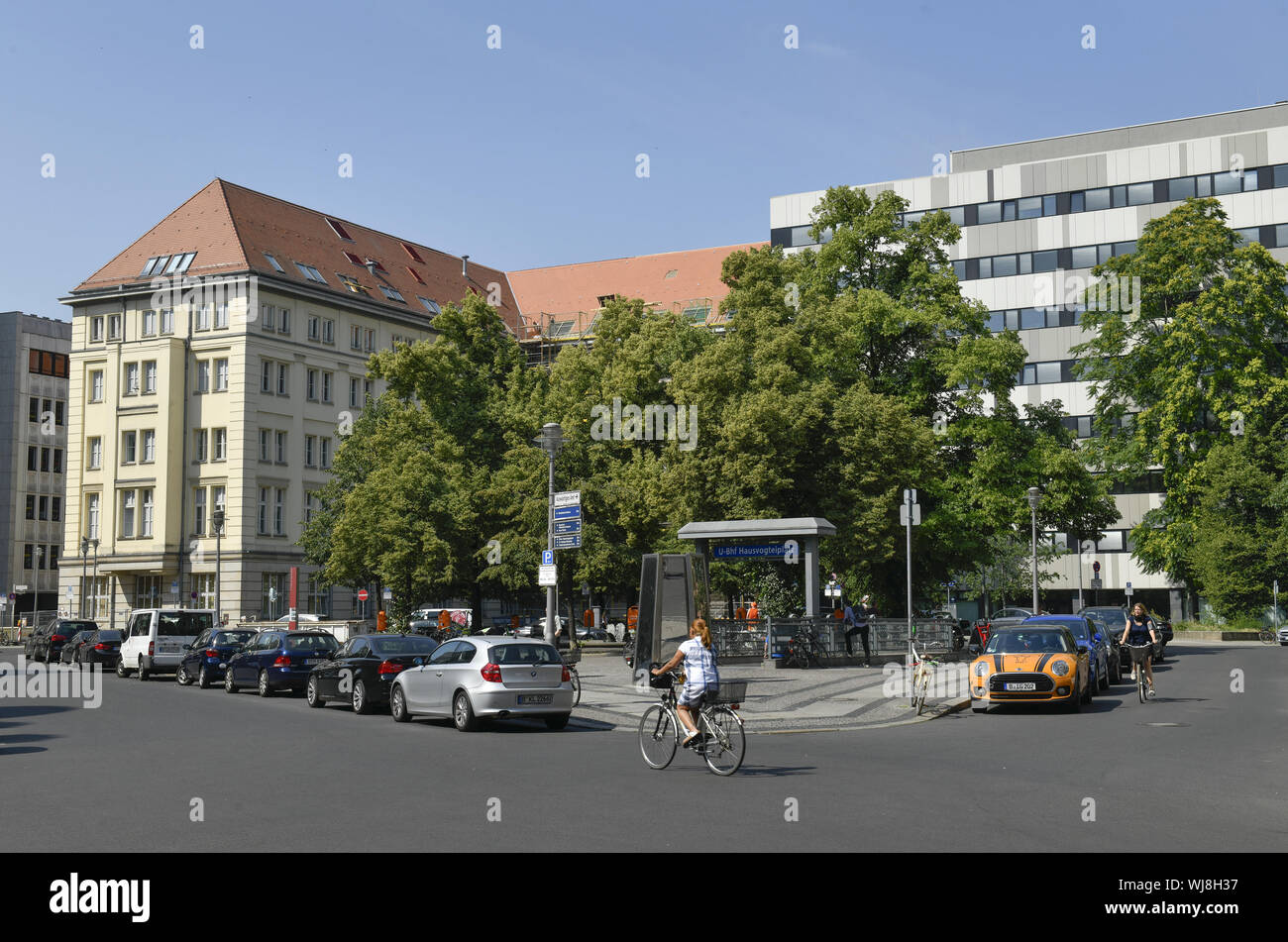Berlin, Germany, place Hausvogtei, middle, panorama, panoramic view, panoramic look, place, full shot, overview, overview, overview, overview, Place H Stock Photo