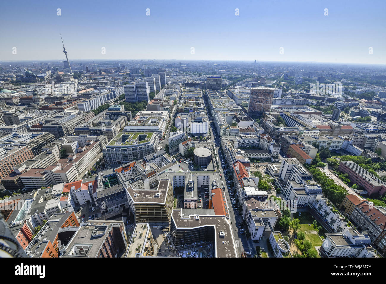 View, Berlin, checkpoint Charlie, Germany, television tower, building