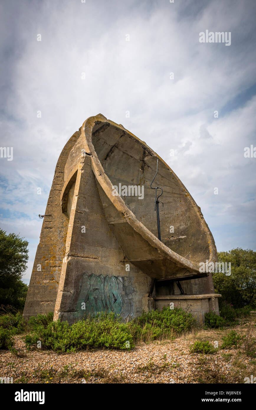 The Sound Mirrors at Denge, Dungeness, Kent, UK Stock Photo Alamy