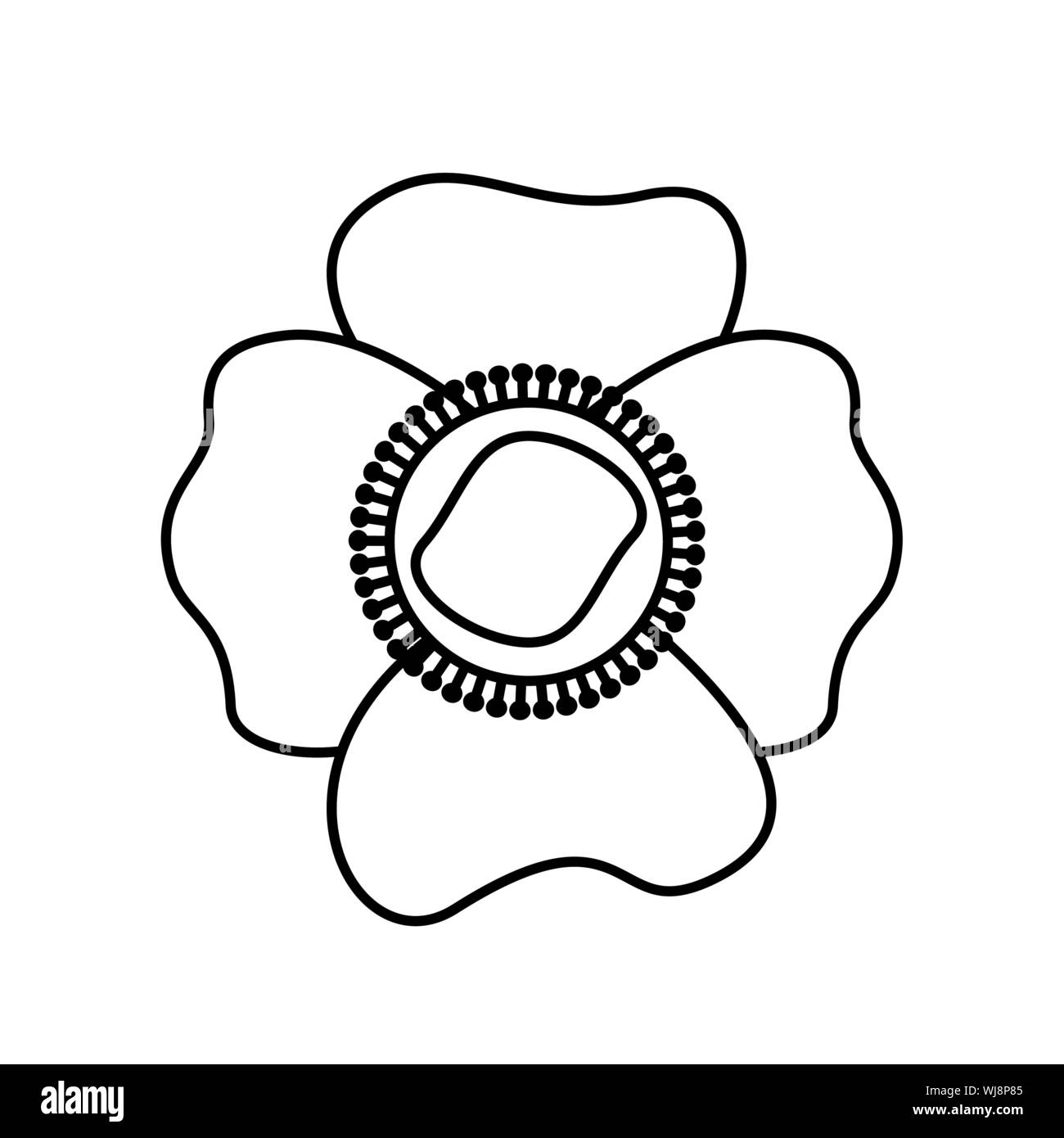 Isolated flower ornament design Stock Vector Image & Art - Alamy