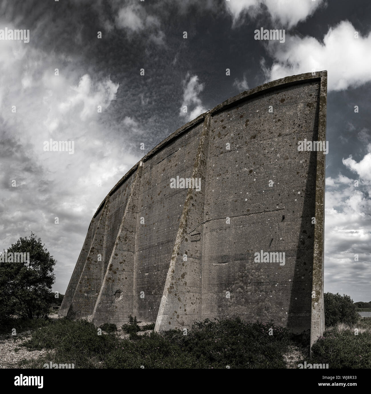 The Sound Mirrors at Denge, Dungeness, Kent, UK Stock Photo Alamy
