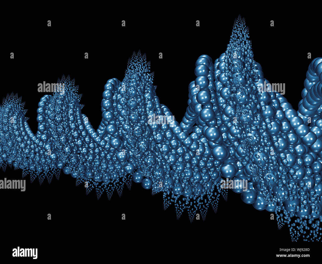 Pure Geometry series. Background of blue spiral elements for your ...