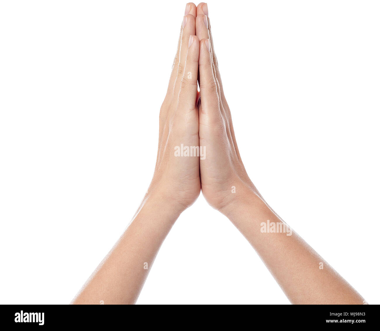 Human hands praying Stock Photo - Alamy