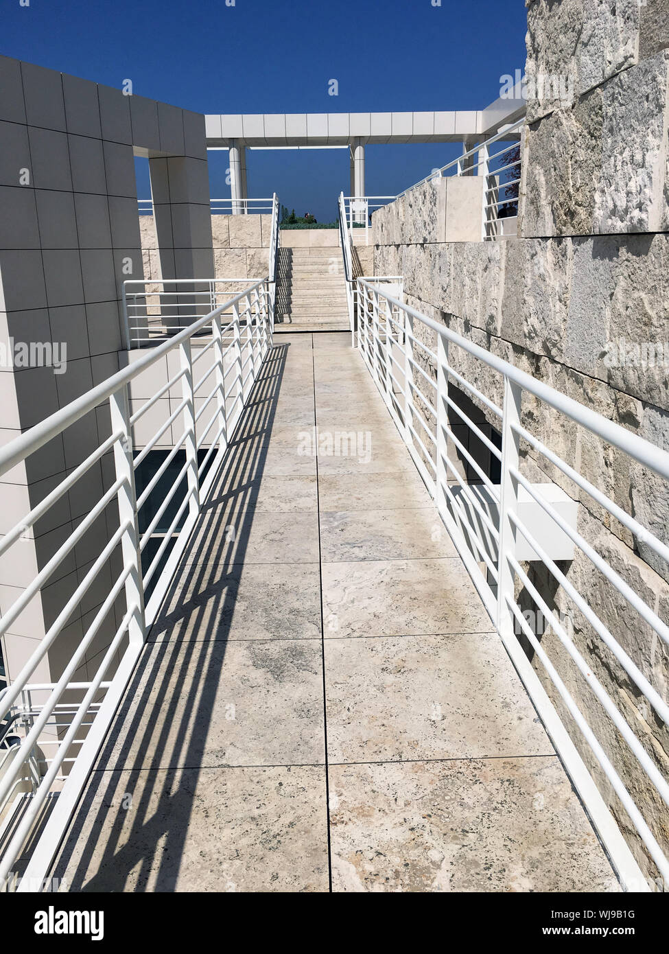 Low Angle View Of Staircase Against Sky Stock Photo