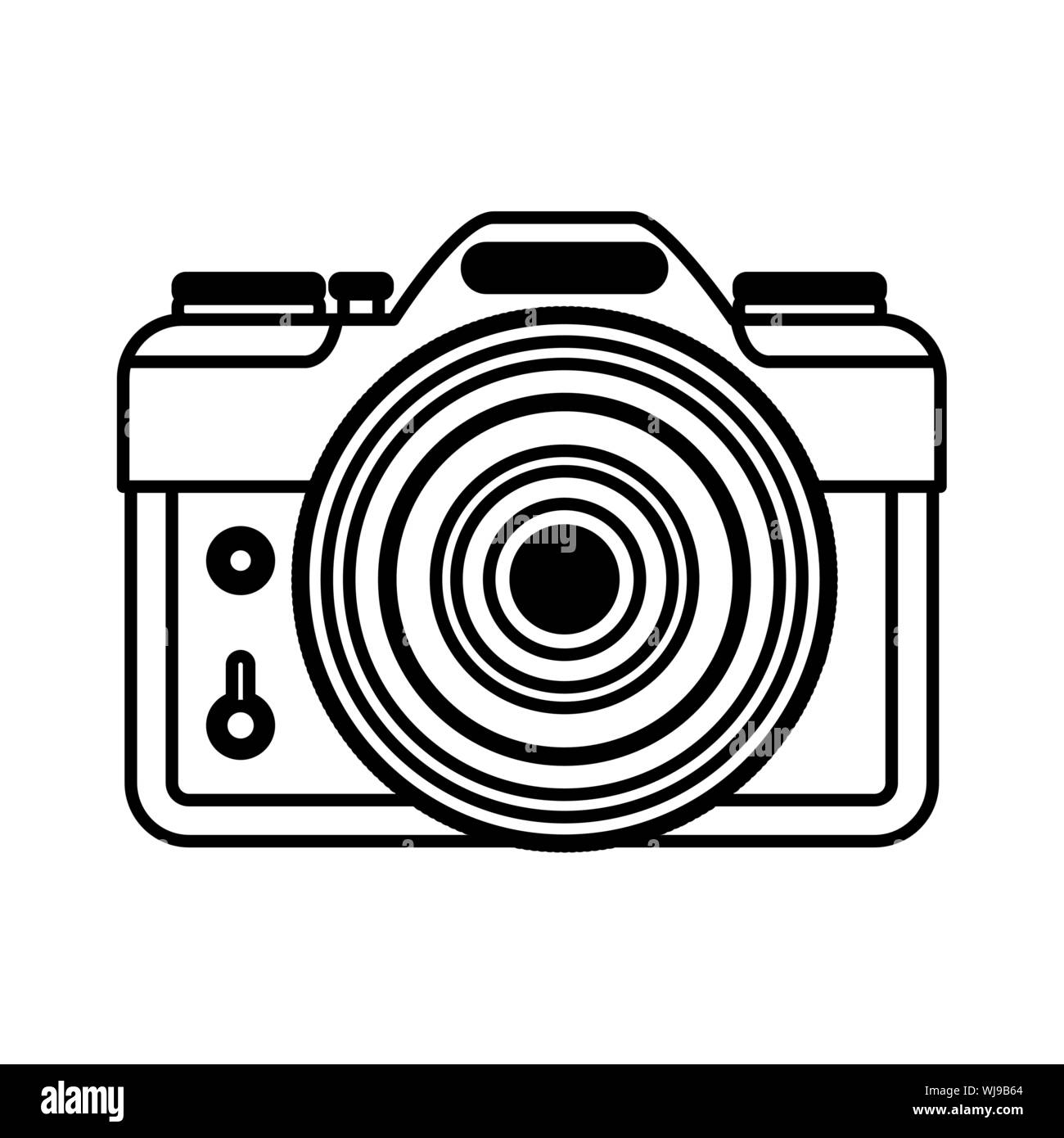 Isolated vintage camera design Stock Vector Image & Art - Alamy