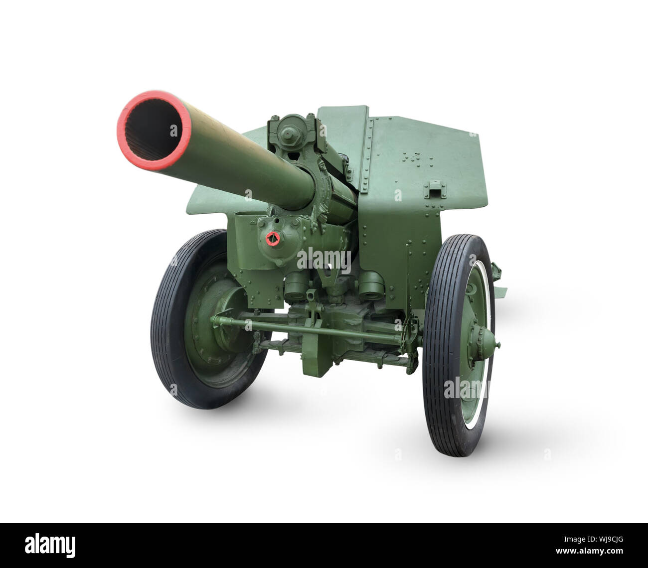 Old cannon isolated on a white background Stock Photo - Alamy