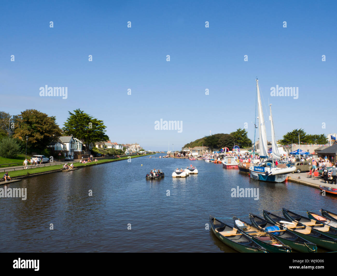 Bude Canal, Cornwall, UK Stock Photo
