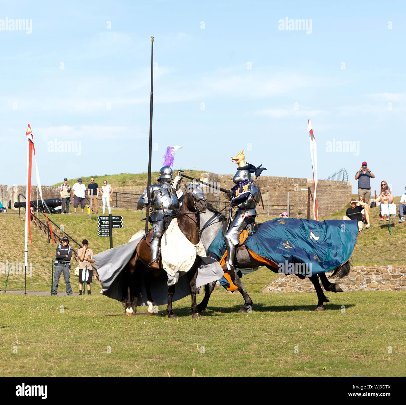 Mounted Knights in Armour, taking part in a Joust: The Battle for Good ...