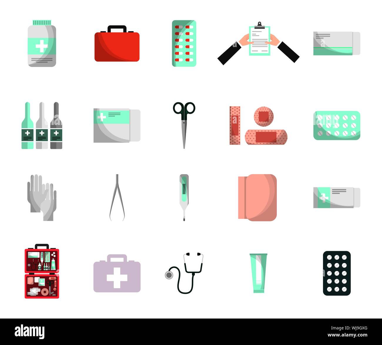 bundle of medical healthcare icons Stock Vector Image & Art - Alamy