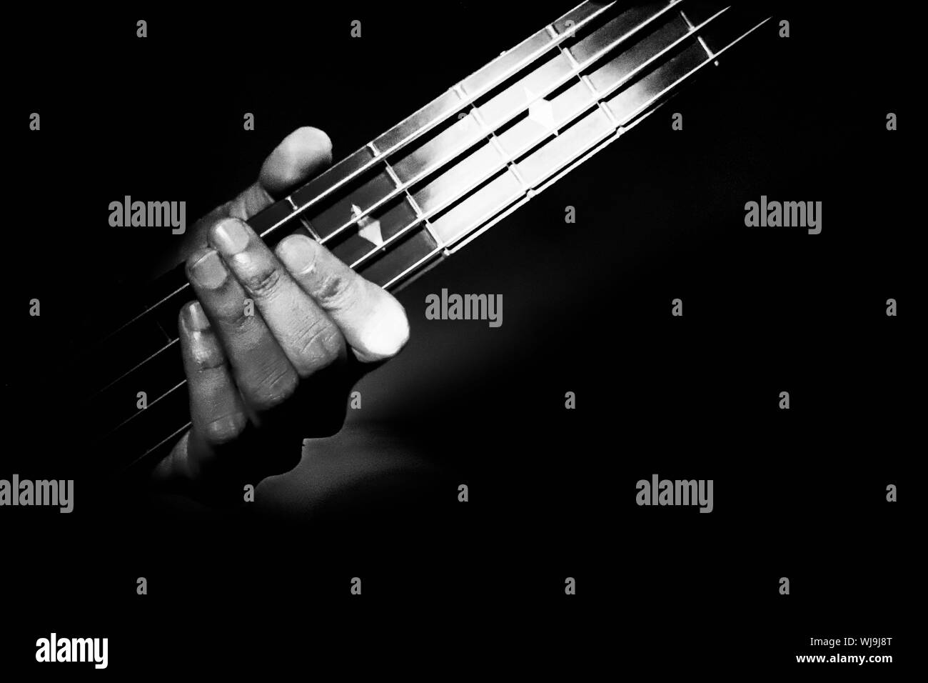 Instrument bass Black and White Stock Photos & Images - Alamy