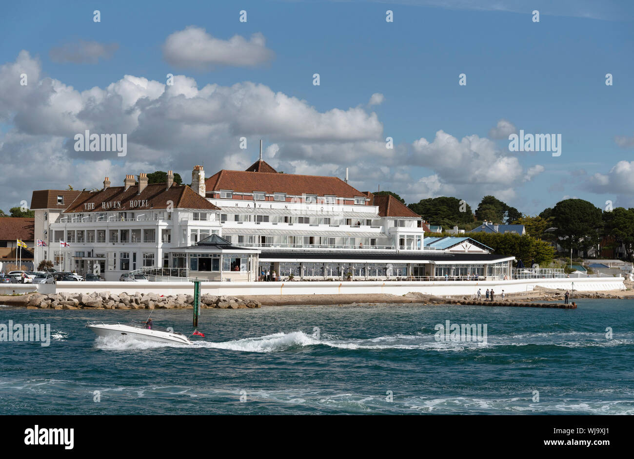 Sandbanks, Poole, Dorset, England, UK. September 2019. The Haven Hotel ...