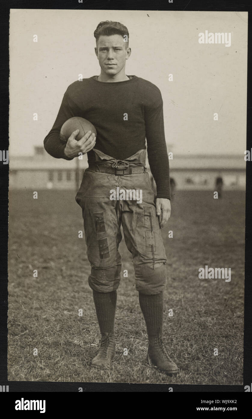 Hamilton, halfback on the football team at U.S. Naval Academy, Annapolis, Maryland Stock Photo