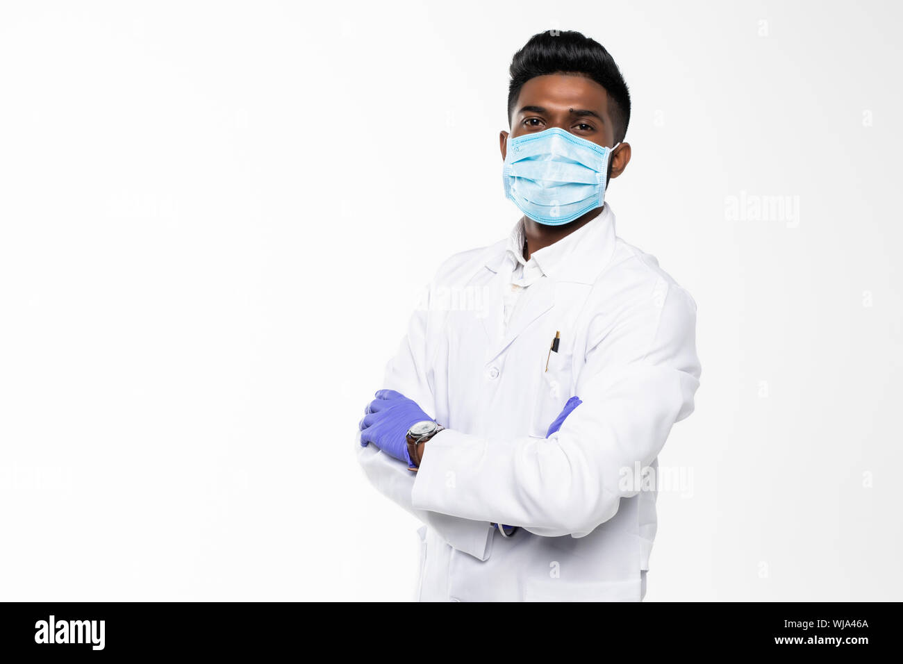 Thumbs up young indian doctor hi-res stock photography and images - Alamy