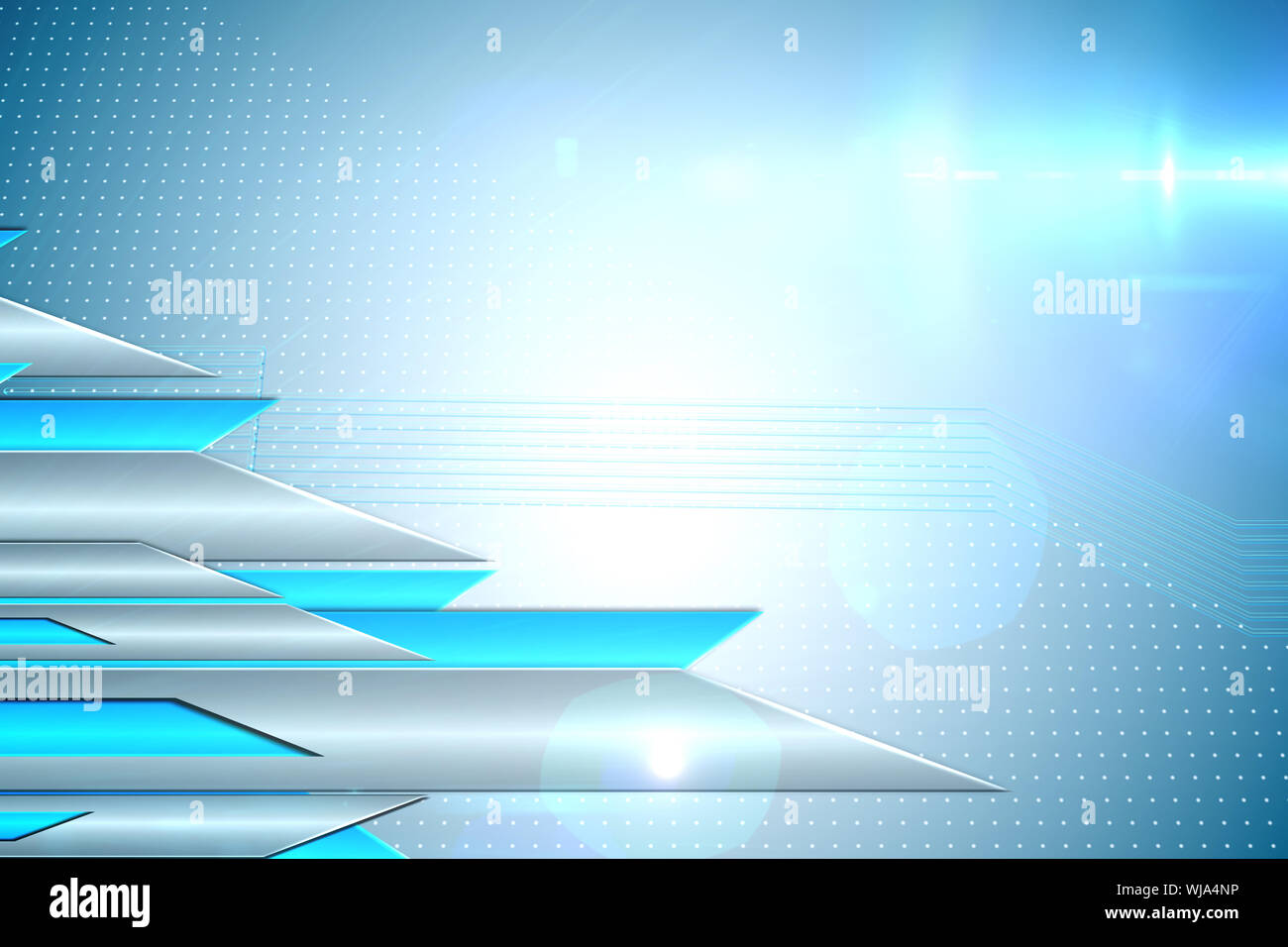 Arrows on technical background Stock Photo