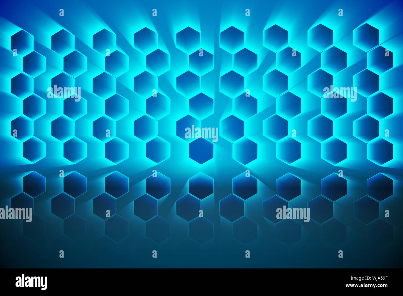 Black background with shiny hexagons Stock Photo - Alamy