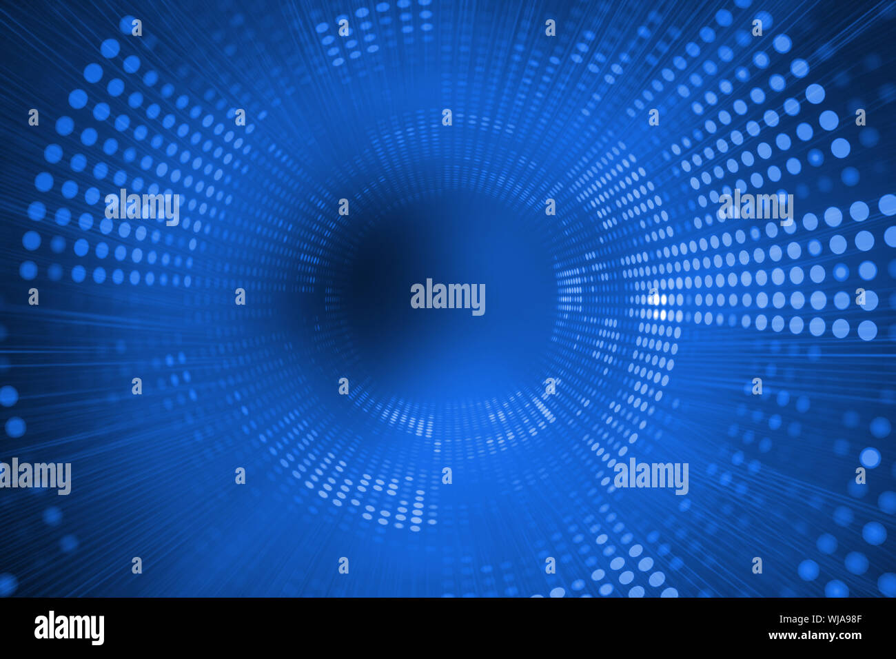 Digitally generated blue background with dots Stock Photo - Alamy