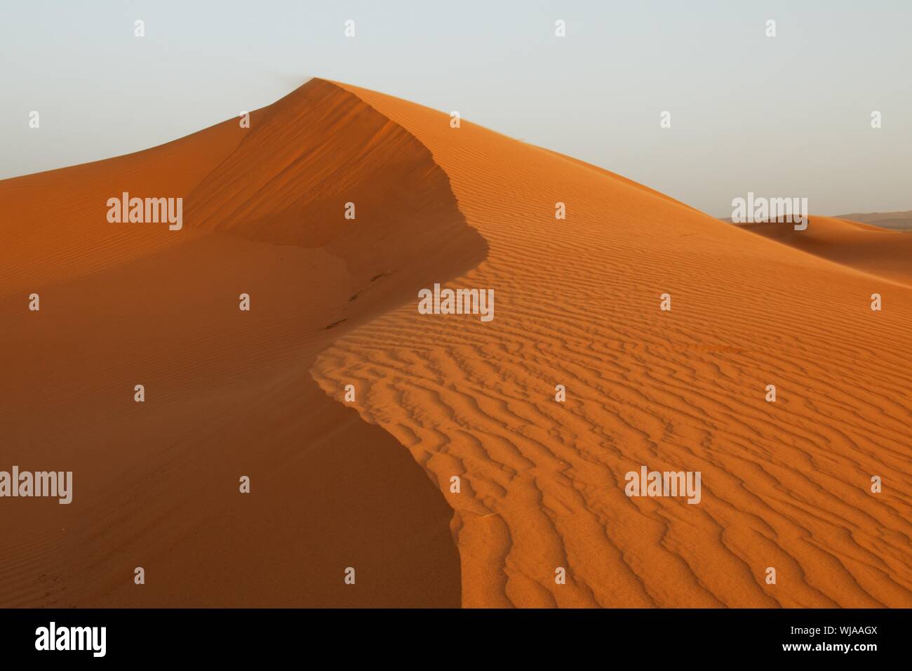 Sahara sand dunes of erg Chebbi, Morocco, Africa Stock Photo