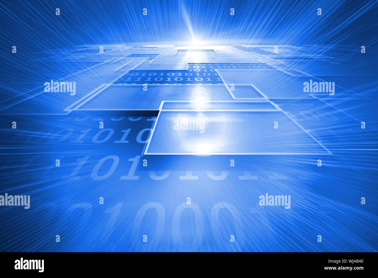 Digitally generated shiny background with squares Stock Photo - Alamy