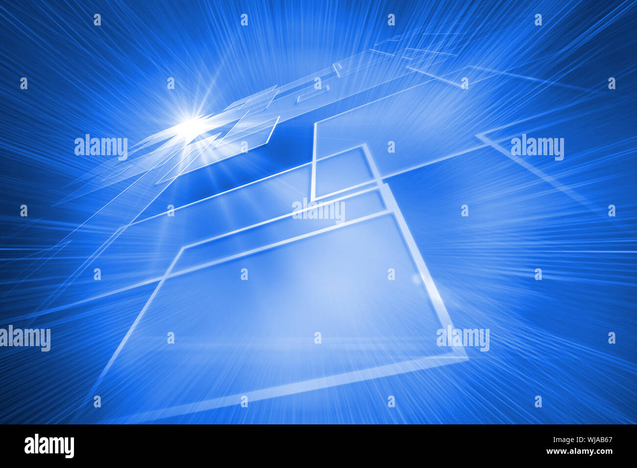 Digitally generated background with shiny squares Stock Photo - Alamy