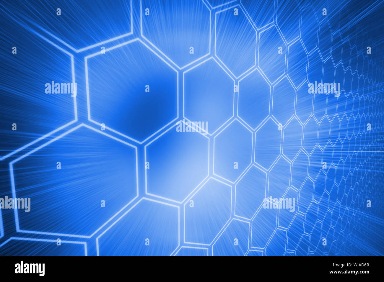Digitally generated background with shiny hexagons Stock Photo - Alamy