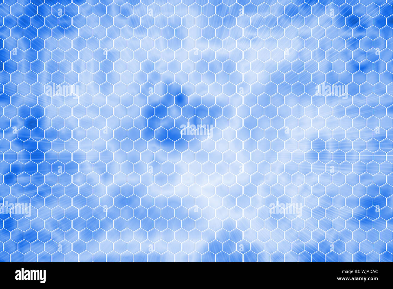 Digitally generated background with white hexagons Stock Photo - Alamy