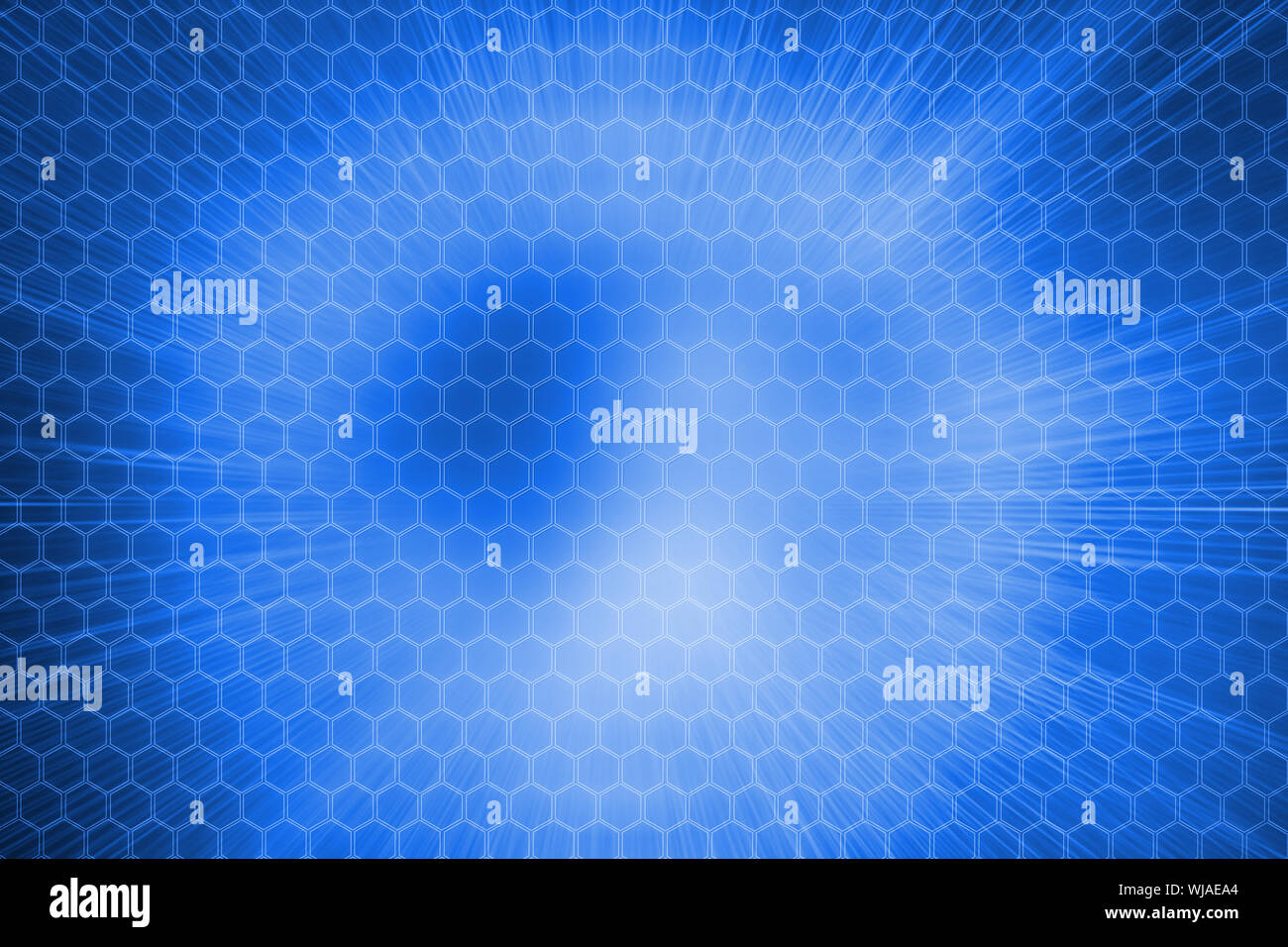 Digitally generated background with blue hexagons Stock Photo - Alamy