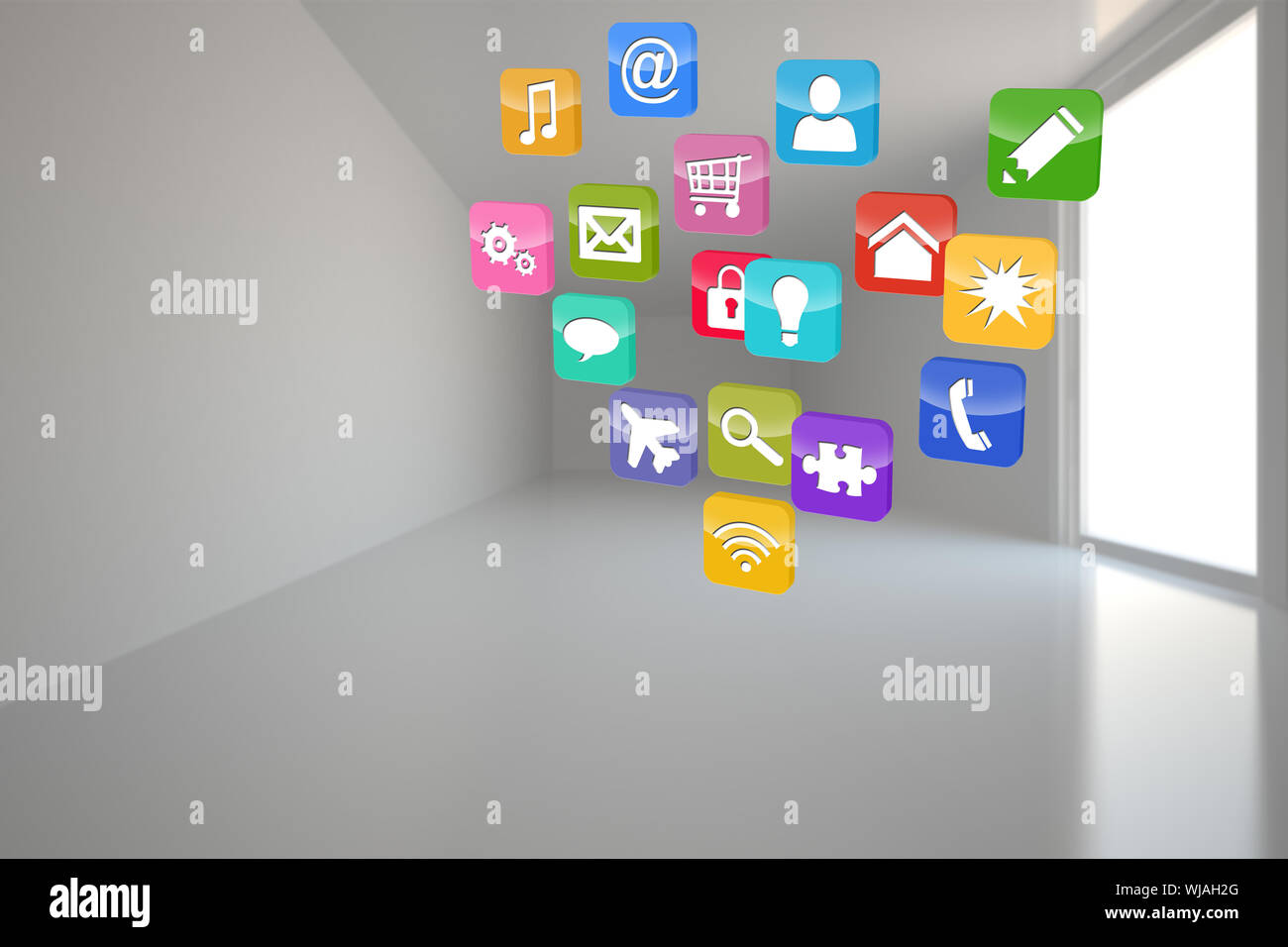 Computing application icons Stock Photo - Alamy