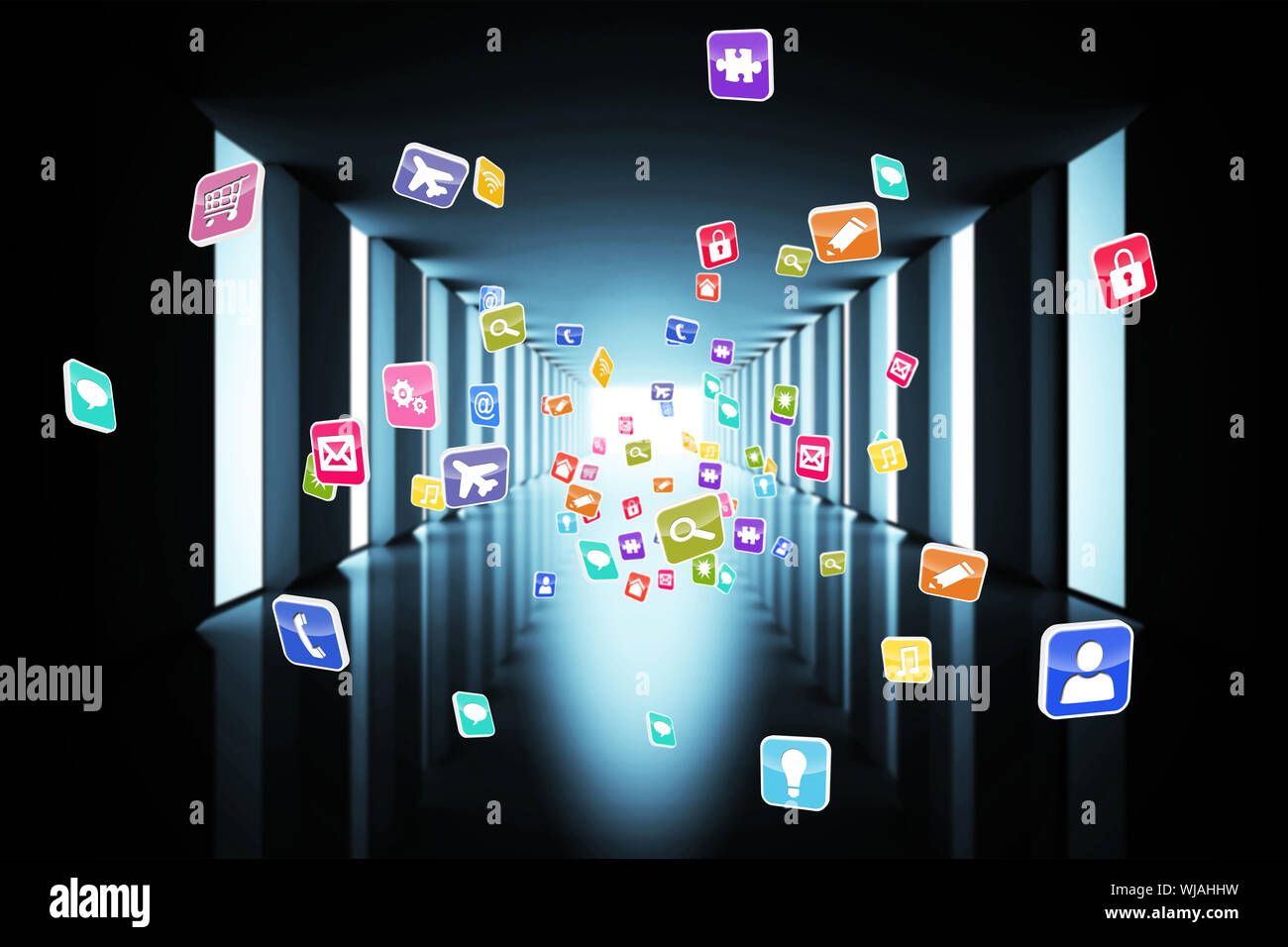 Computing application icons Stock Photo - Alamy