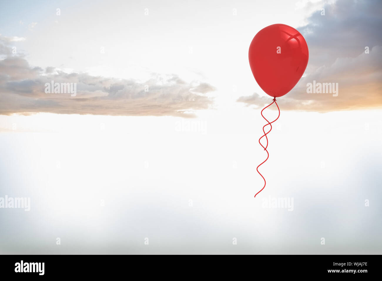 Balloon in the sky Stock Photo
