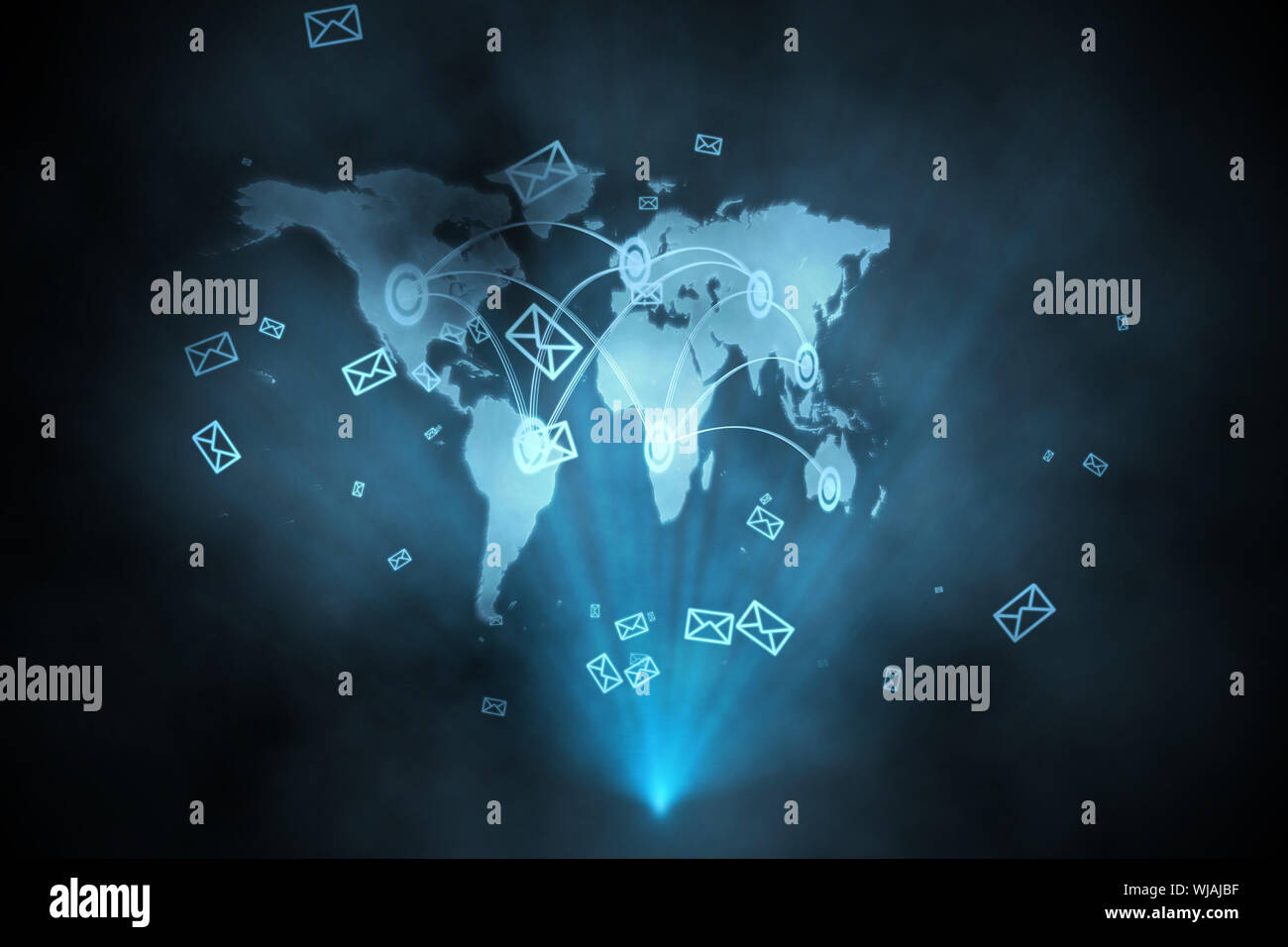 Futuristic technology interface Stock Photo