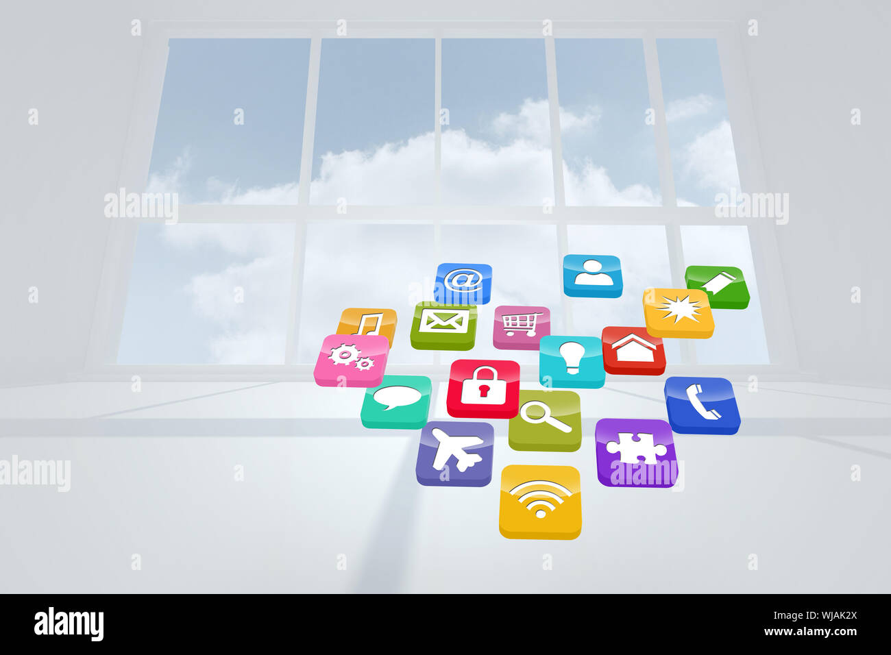 Computing application icons Stock Photo - Alamy