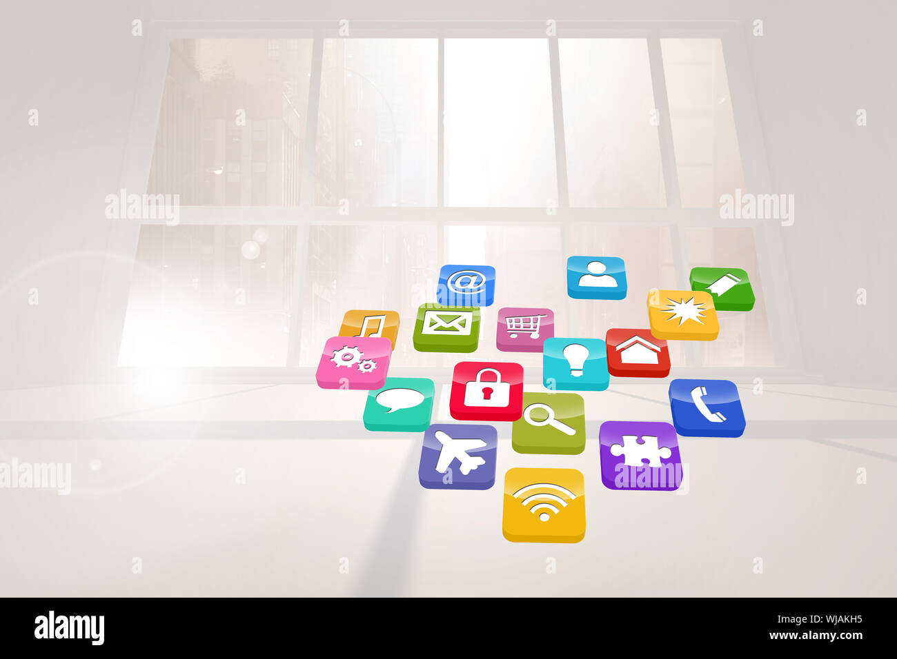 Computing application icons Stock Photo - Alamy