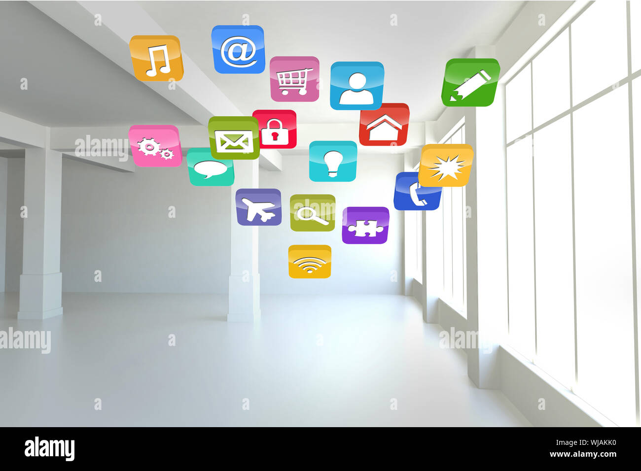 Computing application icons Stock Photo - Alamy