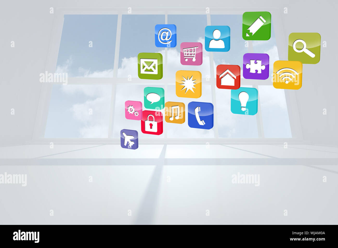 Computing application icons Stock Photo - Alamy