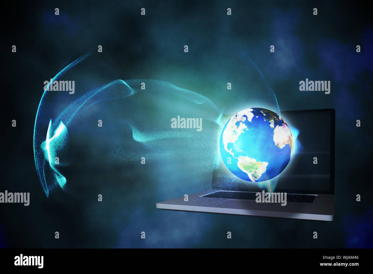 Global connection background Stock Photo