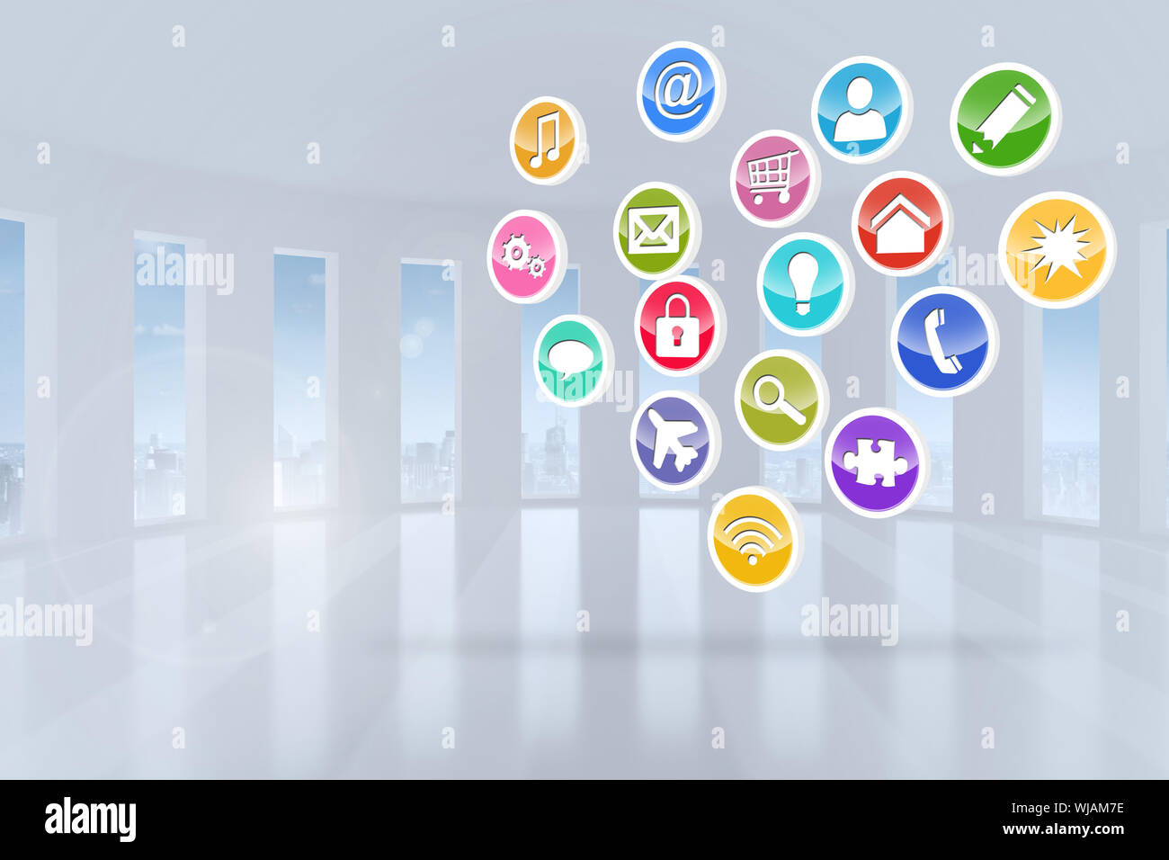 Computing application icons Stock Photo - Alamy