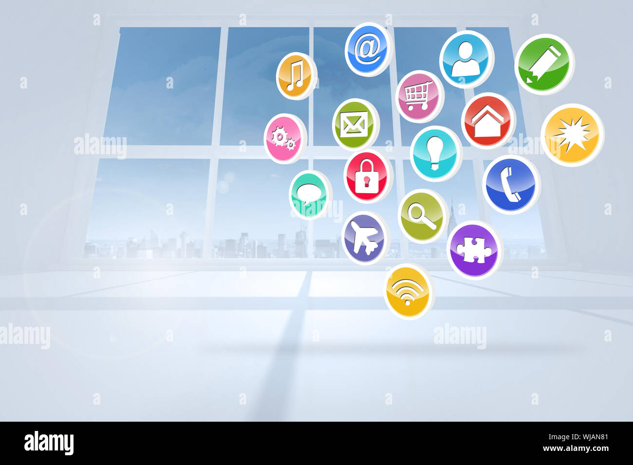 Computing application icons Stock Photo - Alamy