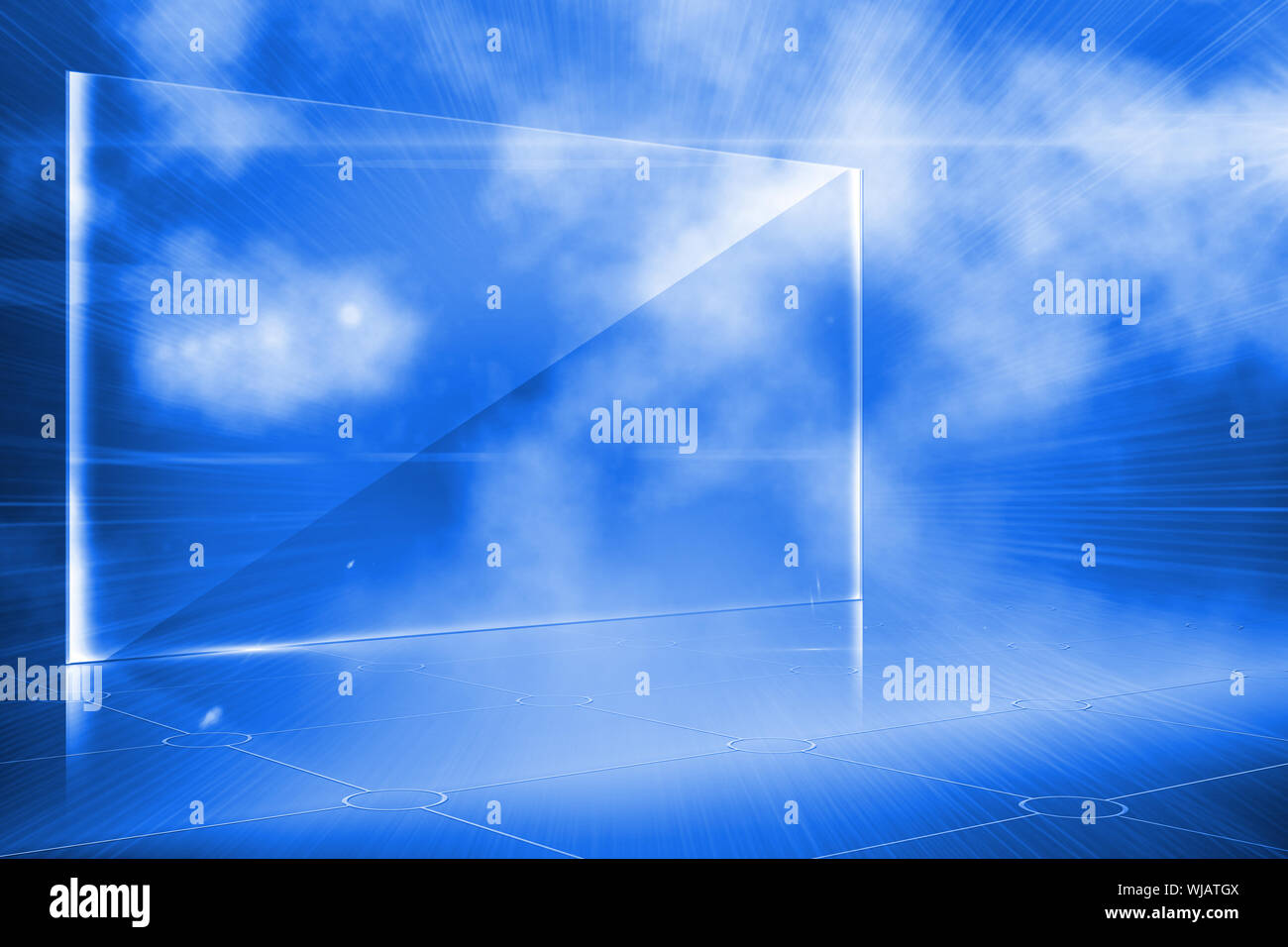 Futuristic technology interface Stock Photo