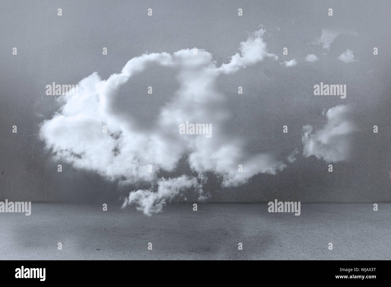 Clouds in a room Stock Photo