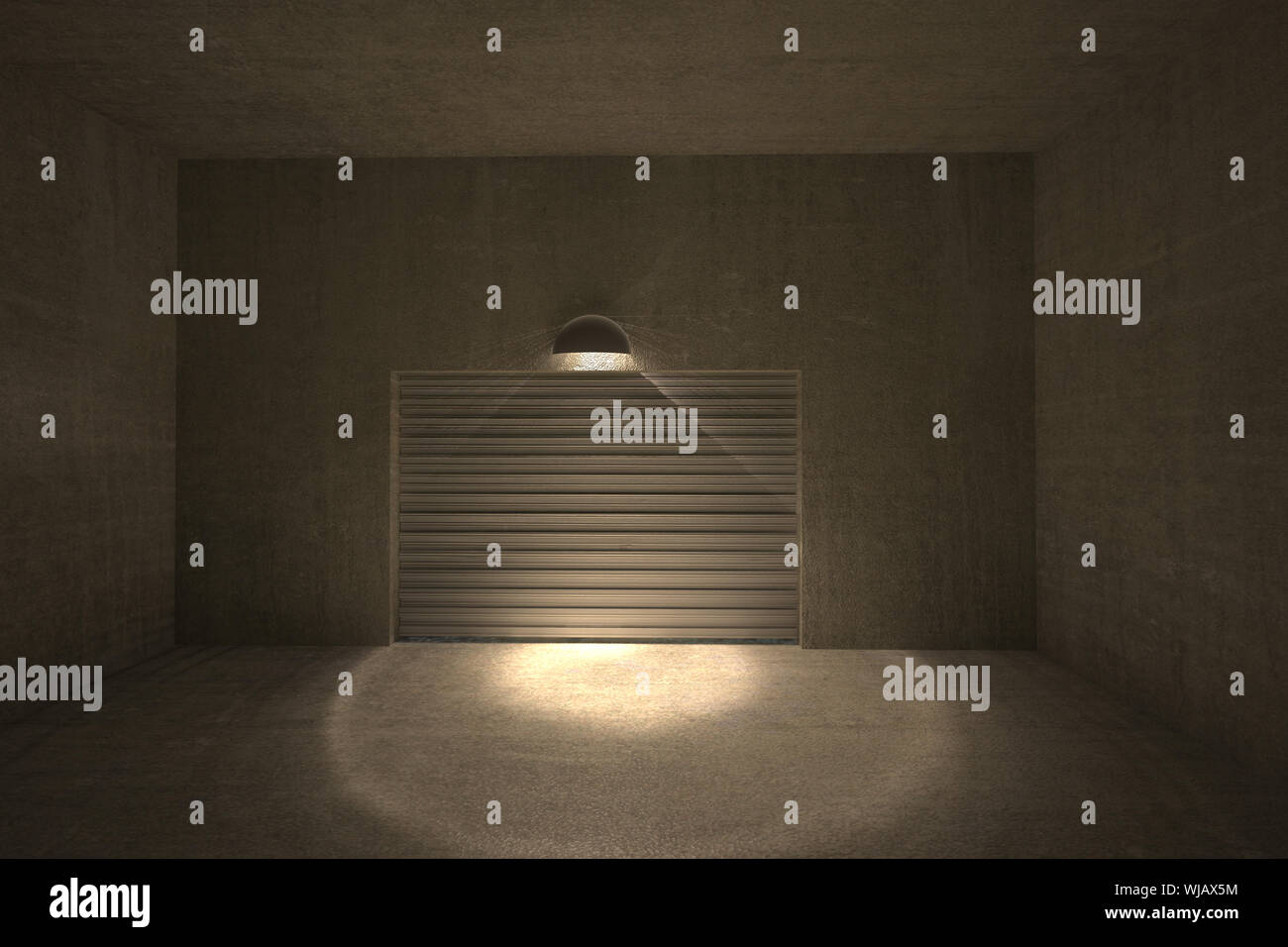 Dark grey room Stock Photo - Alamy