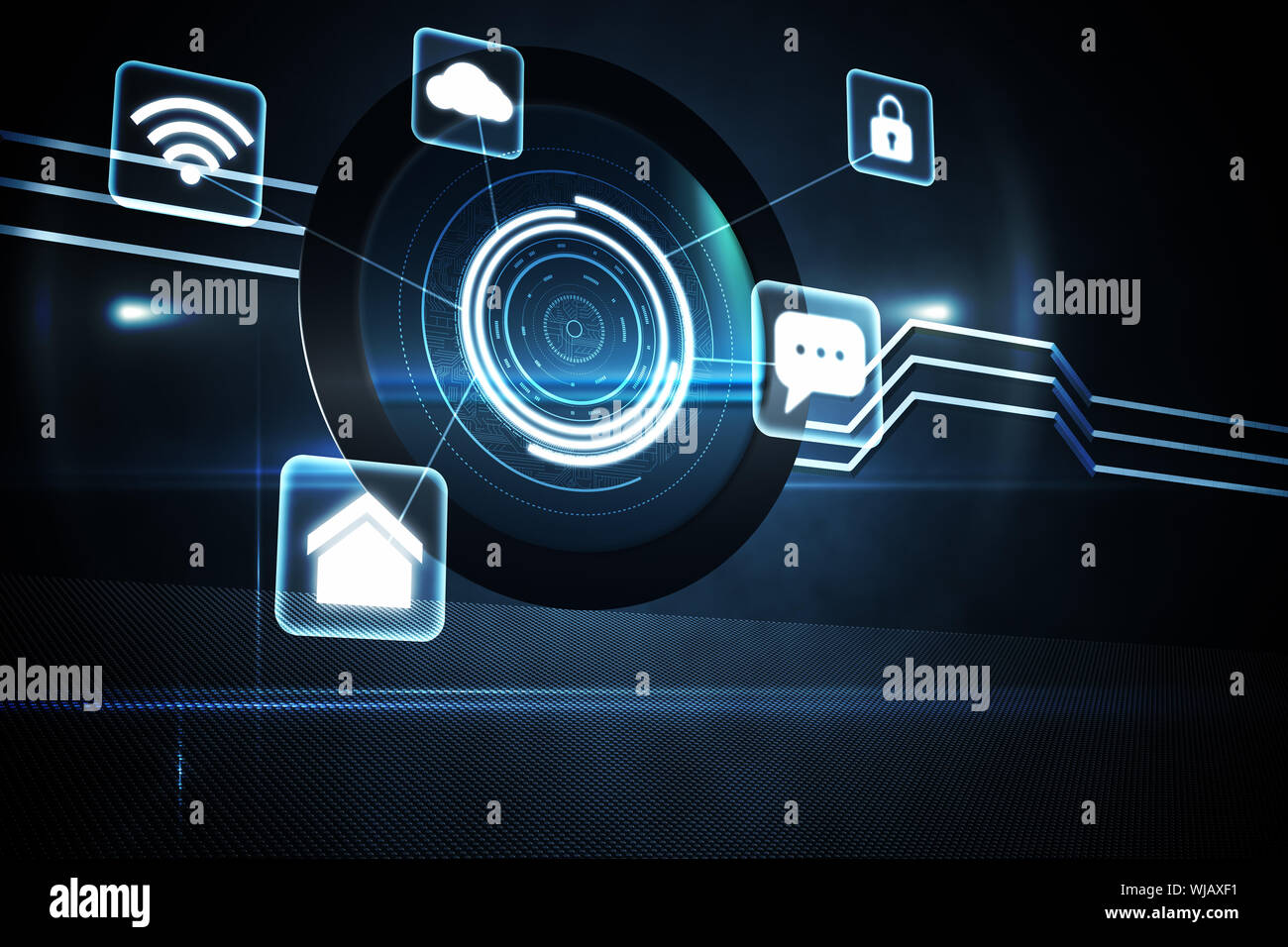 Futuristic technology interface Stock Photo - Alamy
