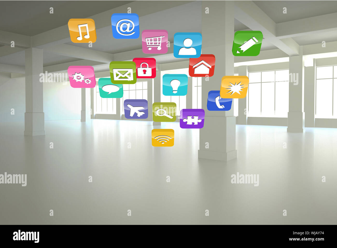 Computing application icons Stock Photo - Alamy