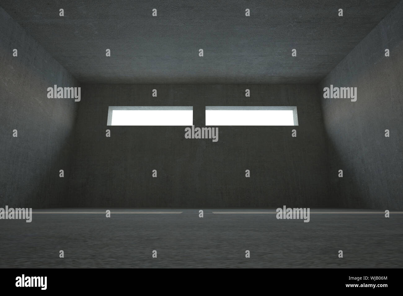 Dark grey room Stock Photo - Alamy