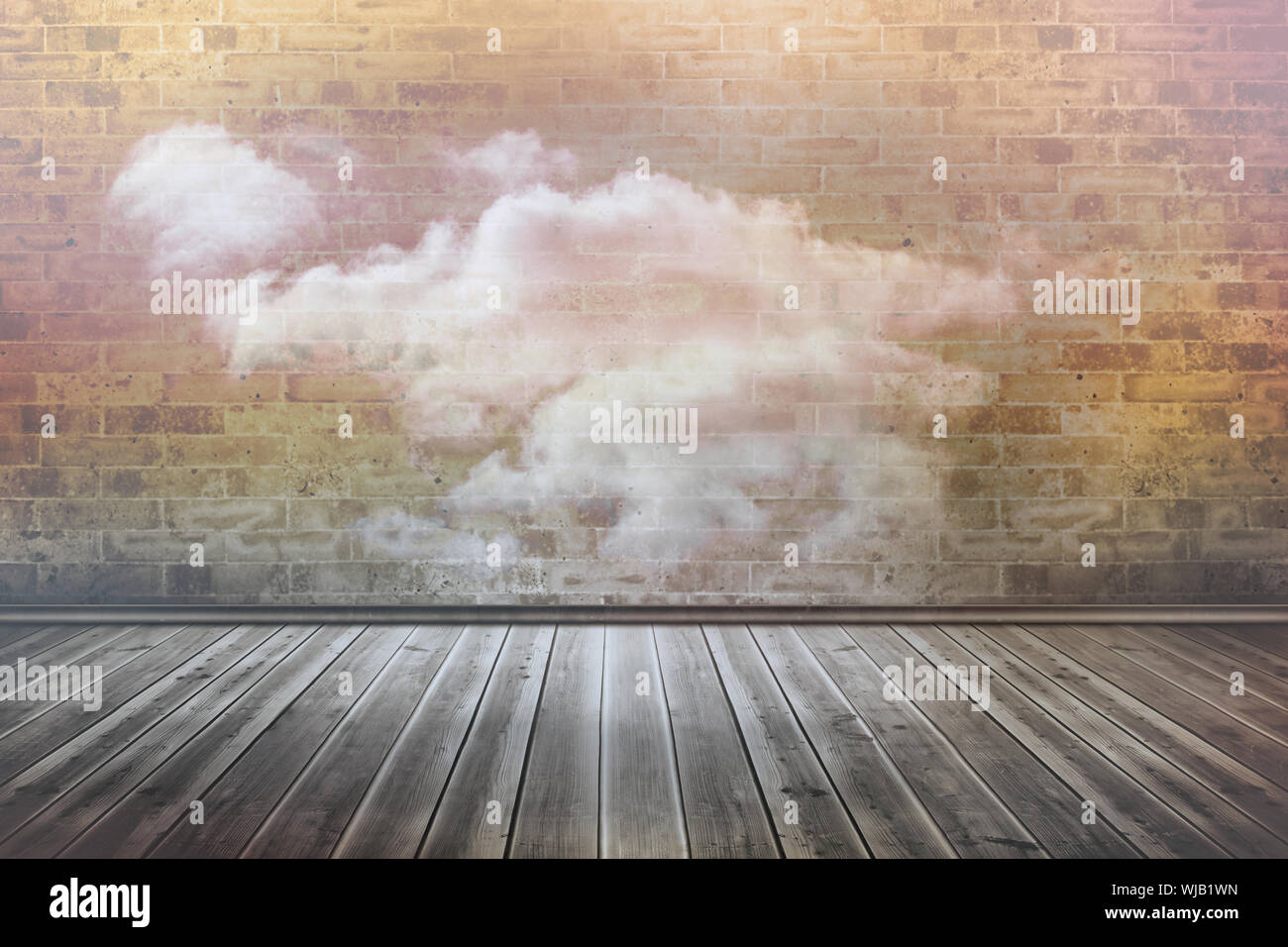 Clouds in a room Stock Photo