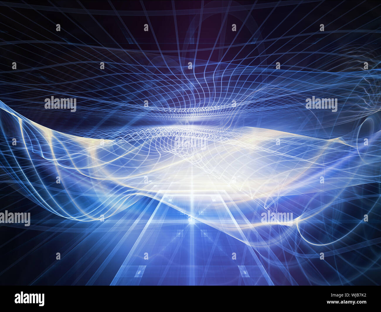 Fractal Realms series. Backdrop of fractal elements, grids and symbols ...