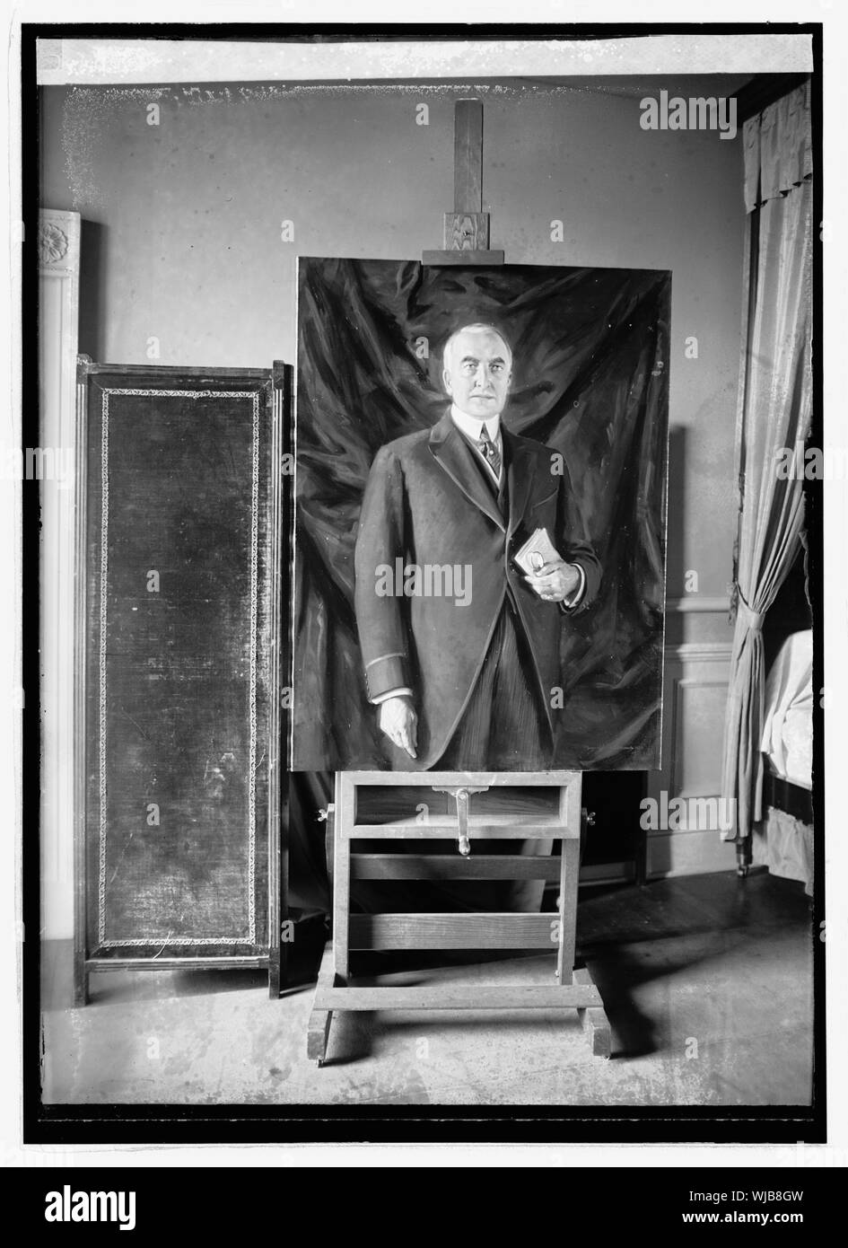 Portrait painting art Black and White Stock Photos & Images - Alamy