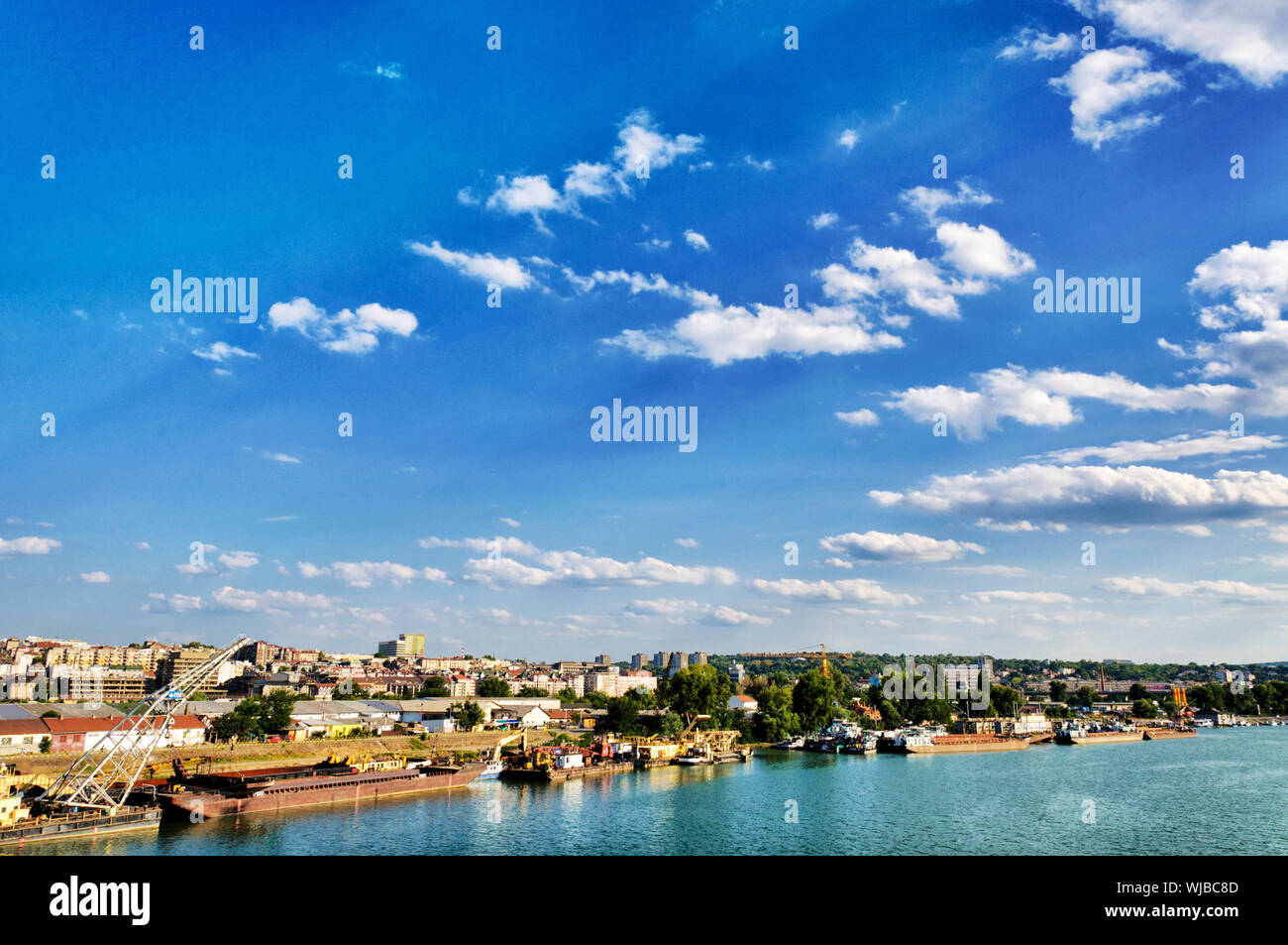 View of Belgrade Serbian capital city Stock Photo