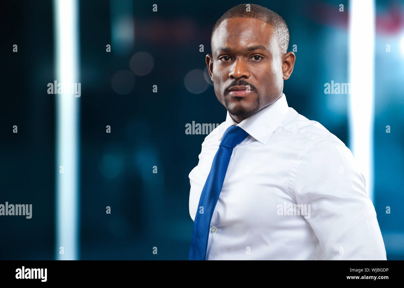 Portrait of an handsome black businessman Stock Photo - Alamy