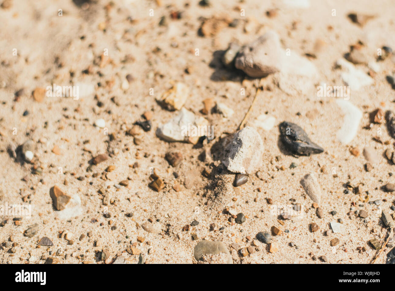 Sand And Smooth Stones On The Beach Sandy Texture Coast River Bank Large Sand With Small Stones Bright Sunlight The Concept Of Leisure Summer Beach Stock Photo Alamy